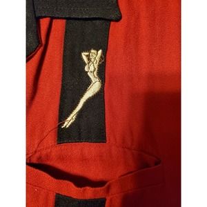 da vinci bowling shirt Pin Up Girl Mens LARGE